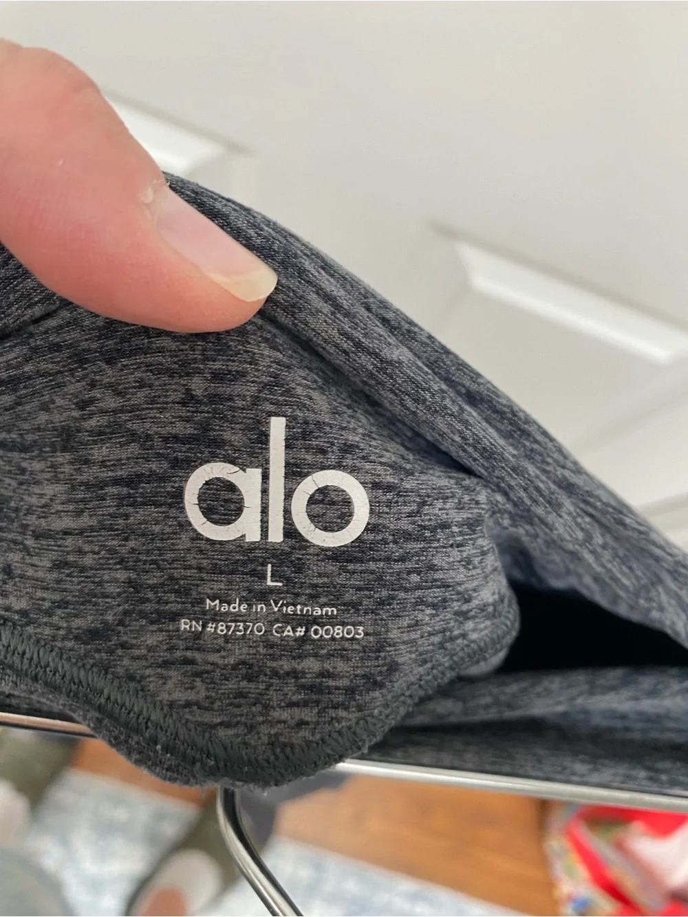 ALO Yoga Charcoal Heather High-Rise Leggings - Large
